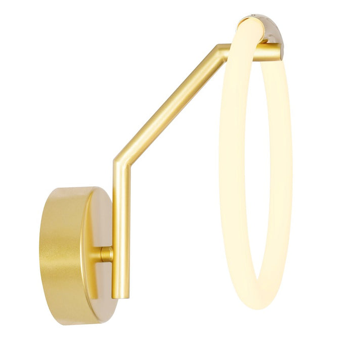 CWI Lighting Hoops Wall Sconce, Satin Gold