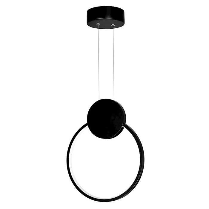 CWI Lighting Pulley 10" Mini Pendant, Black