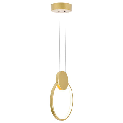 10" Mini Pendant, Satin Gold