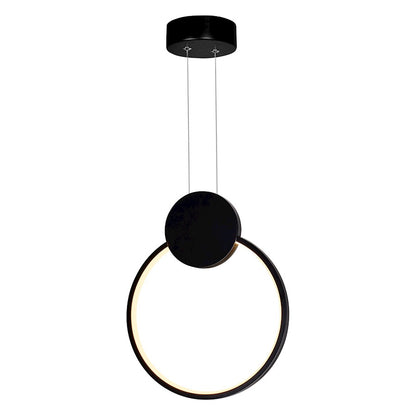 CWI Lighting Pulley 12" Mini Pendant, Black - 1297P12-1-101