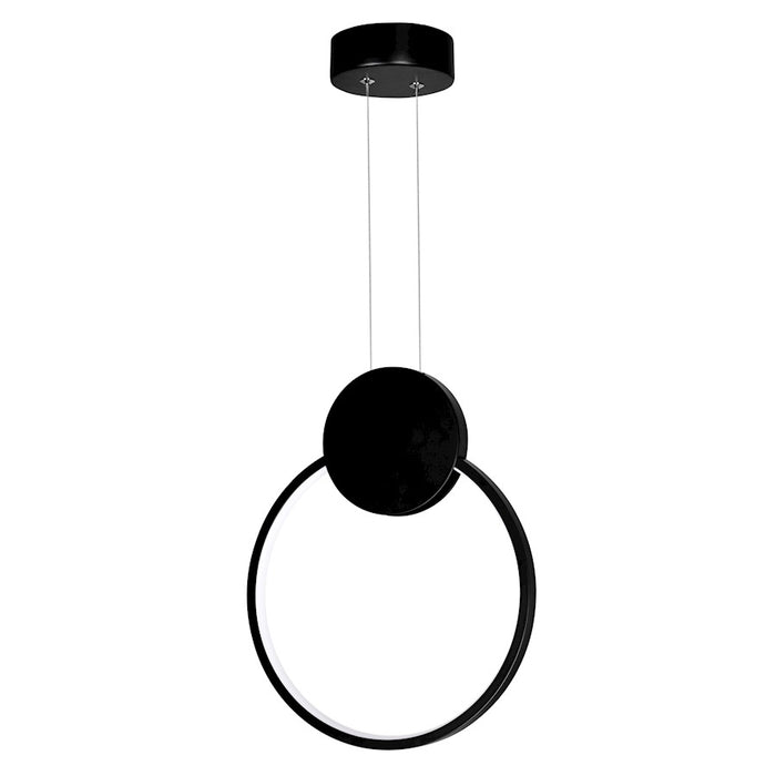 CWI Lighting Pulley 12" Mini Pendant, Black