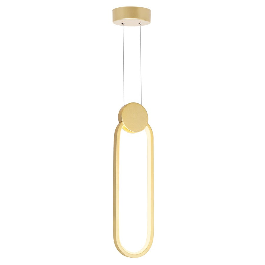 CWI Lighting Pulley 4" Mini Pendant, Satin Gold - 1297P4-1-602