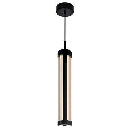 CWI Lighting Neva Mini Pendant, Black/Clear - 1343P3-101-C