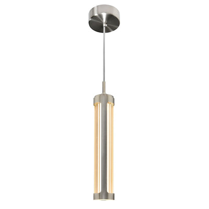 CWI Lighting Neva Mini Pendant, Satin Nickel/Clear - 1343P3-606-C