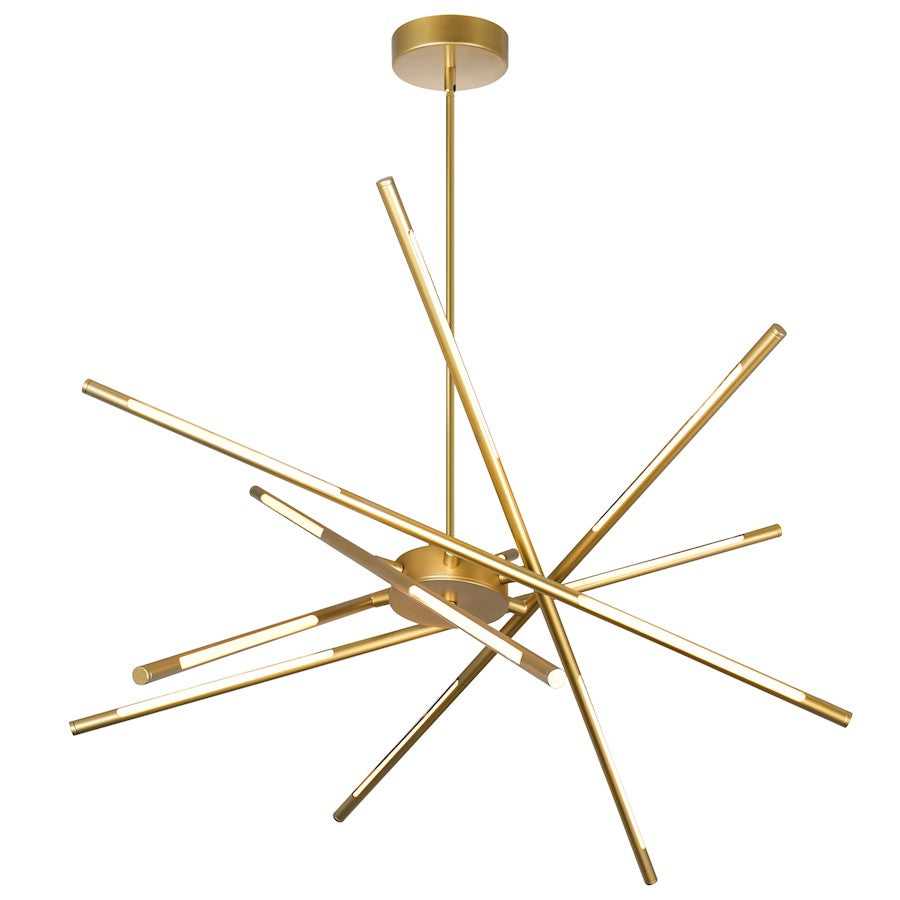 Oskil 31" Chandelier, Satin Gold