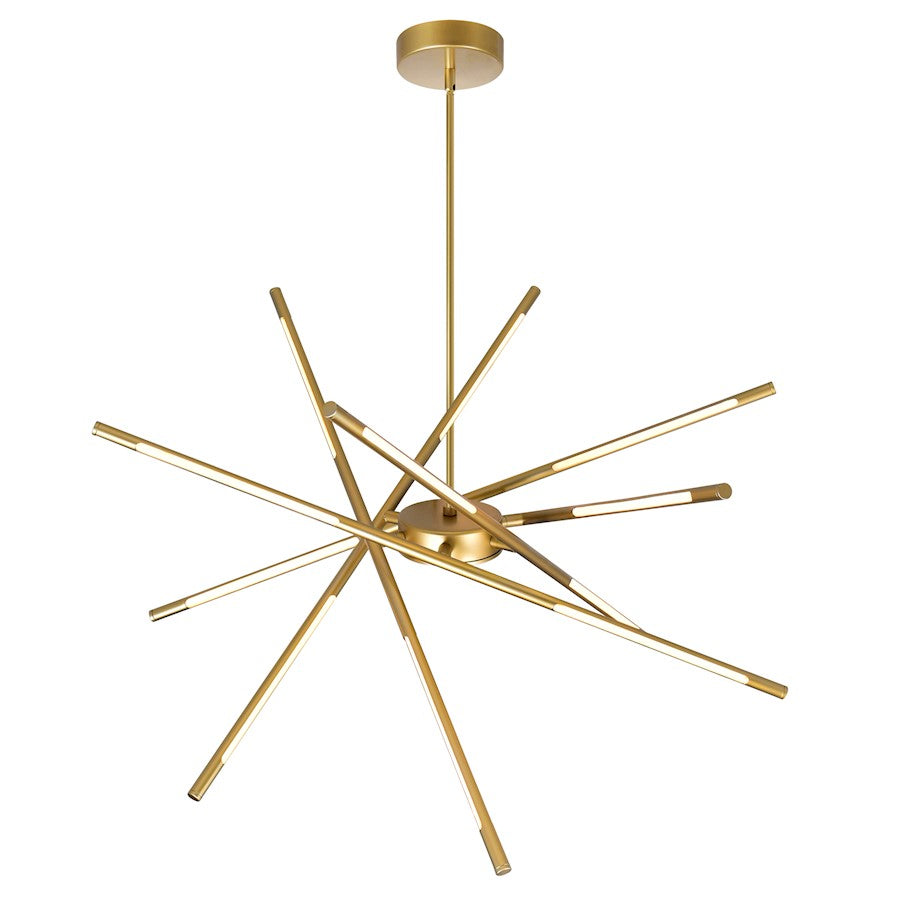 Oskil 31" Chandelier, Satin Gold