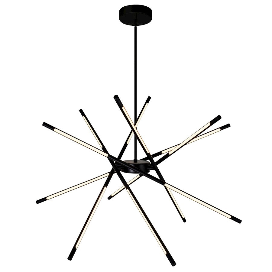 Oskil 43" Chandelier, Black