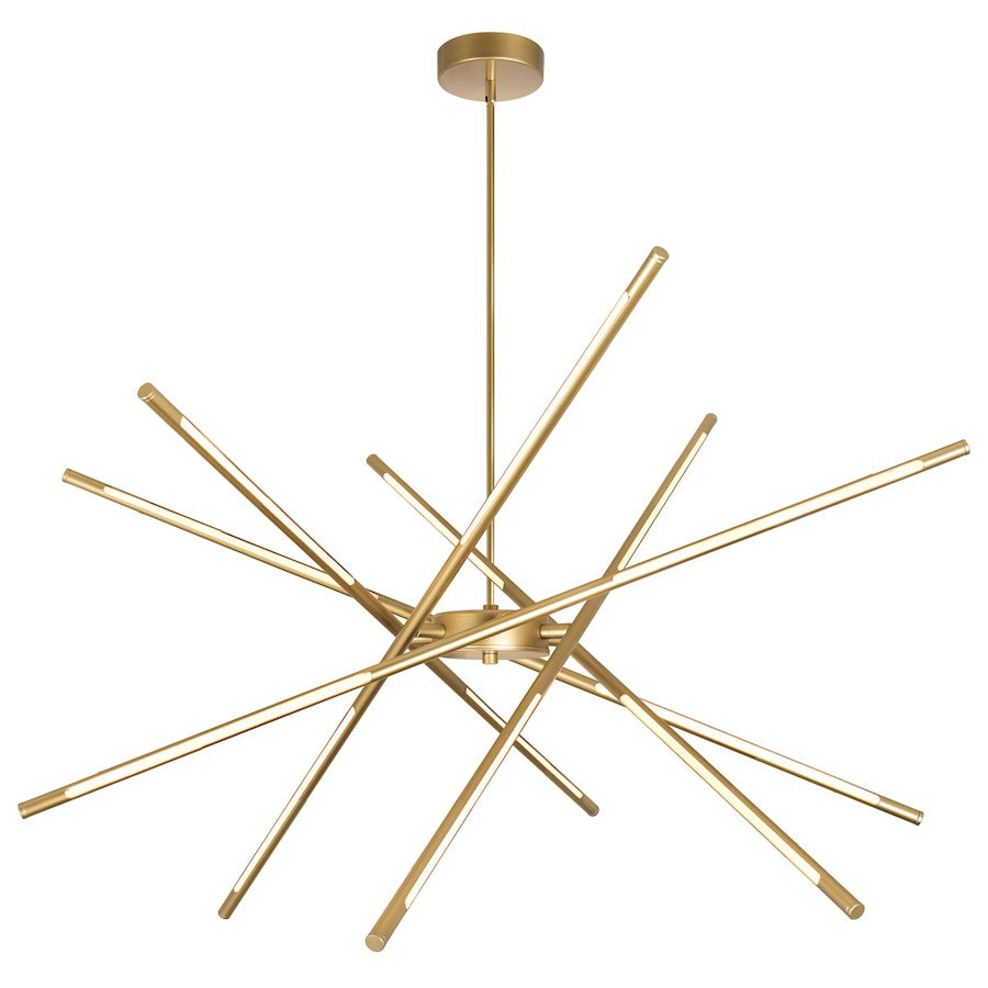 CWI Lighting Oskil 43" Chandelier, Satin Gold - 1375P43-6-602