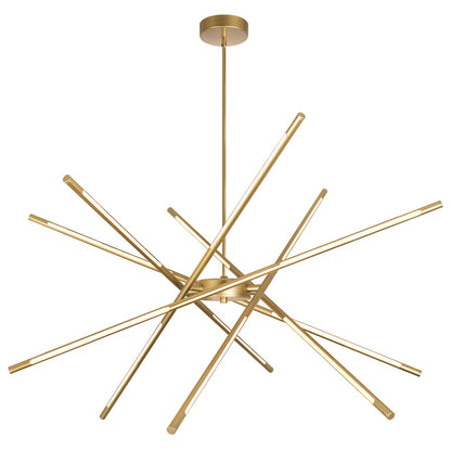 CWI Lighting Oskil 43" Chandelier, Satin Gold - 1375P43-6-602