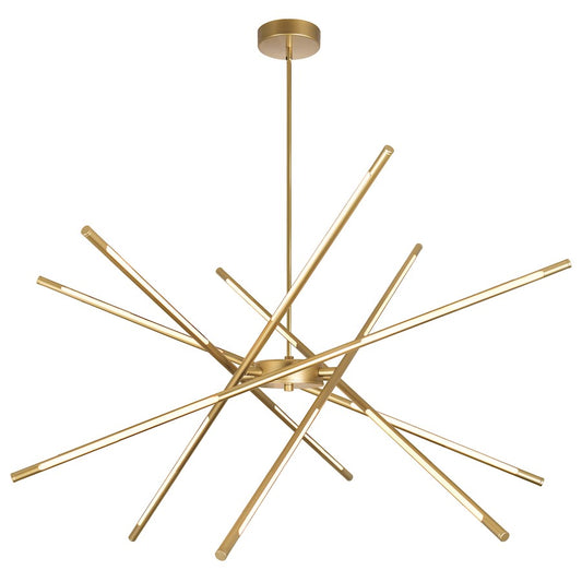 CWI Lighting Oskil 43" Chandelier, Satin Gold - 1375P43-6-602