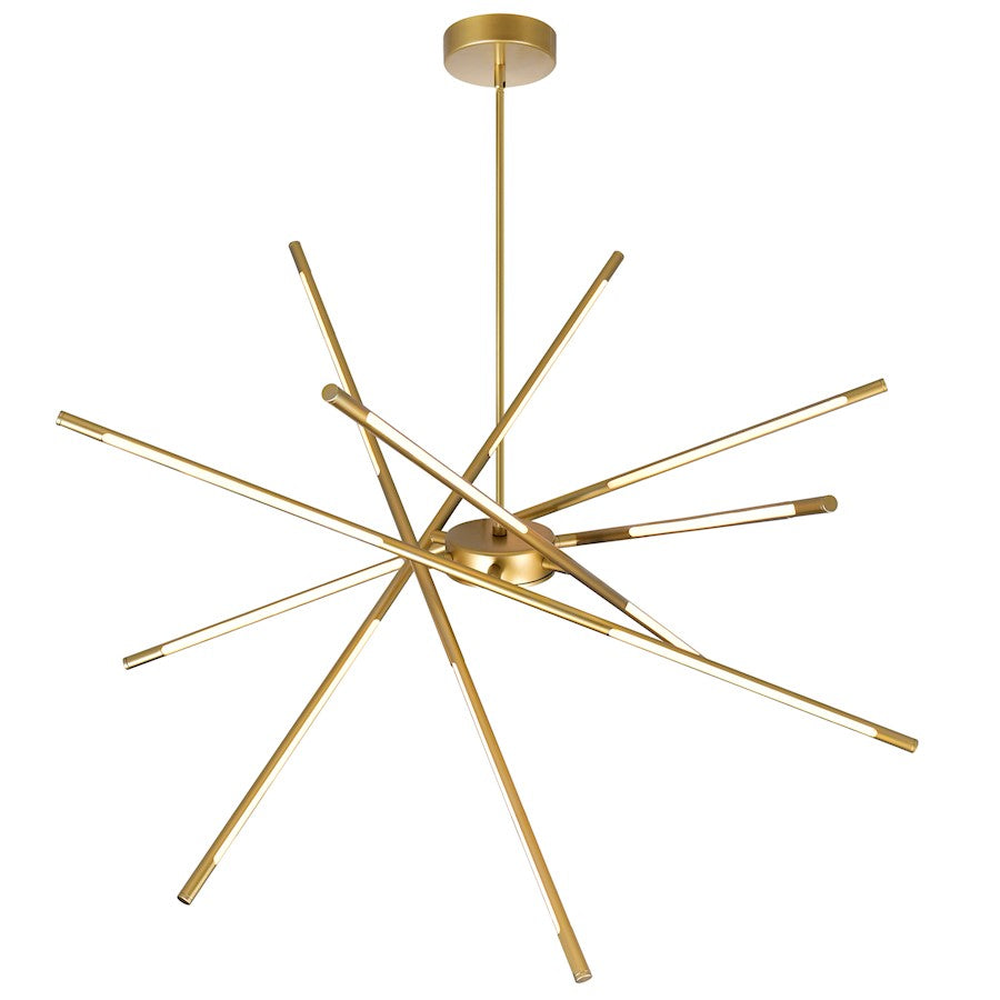 Oskil 43" Chandelier, Satin Gold