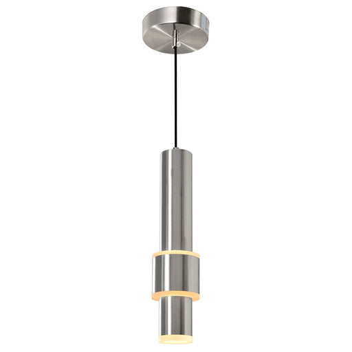 CWI Lighting Lena Mini Pendant, Satin Nickel - 1390P5-1-606