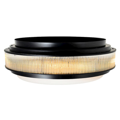 CWI Lighting Valdivia 5 Light Flush Mount, Black/Frosted