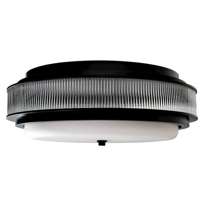 CWI Lighting Valdivia 5 Light Flush Mount, Black/Frosted