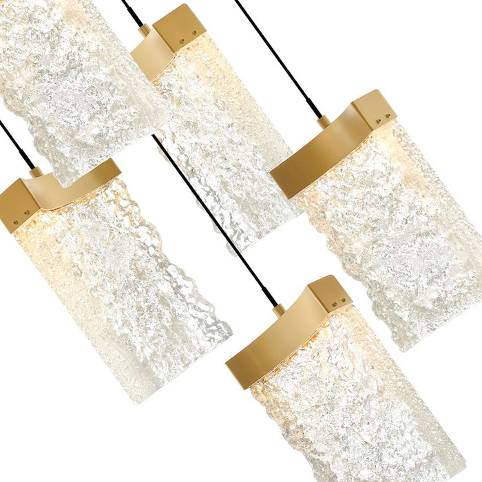 CWI Lighting Lava 12" Mini Pendant, Brass