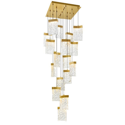 CWI Lighting Lava 24" Chandelier, Brass - 1587P24-17-624