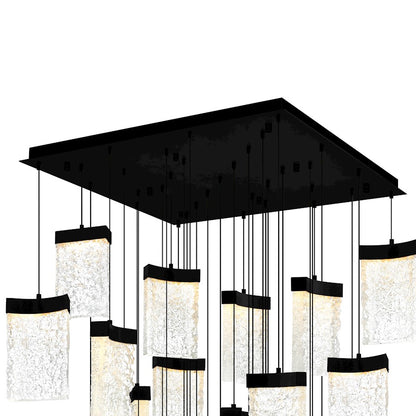 Lava 36" Chandelier, Black