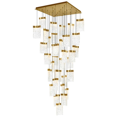 CWI Lighting Lava 36" Chandelier, Brass - 1587P36-33-624