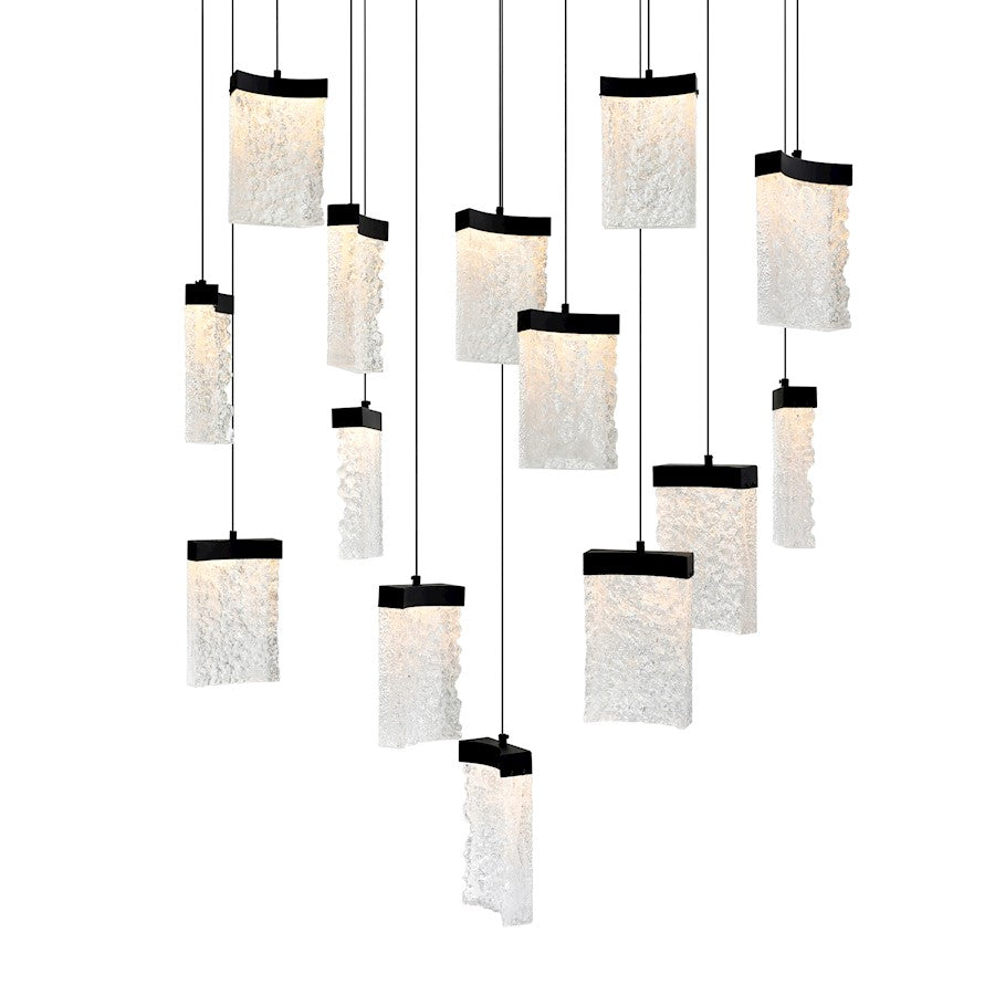 Lava 48" Chandelier, Black