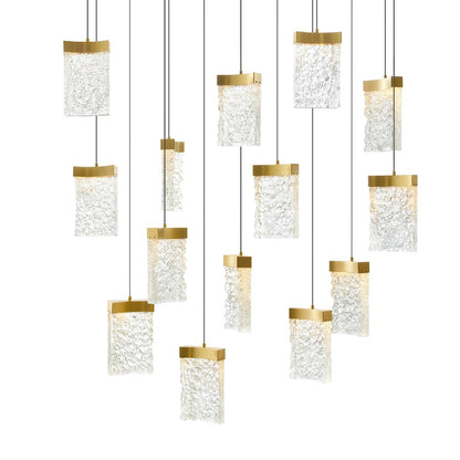 Lava 48" Chandelier, Brass