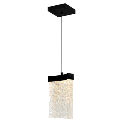 CWI Lighting Lava 6" Mini Pendant, Black - 1587P6-1-101