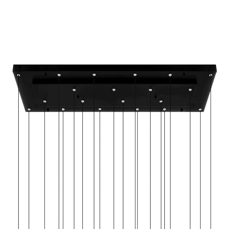 Stagger Chandelier, Black