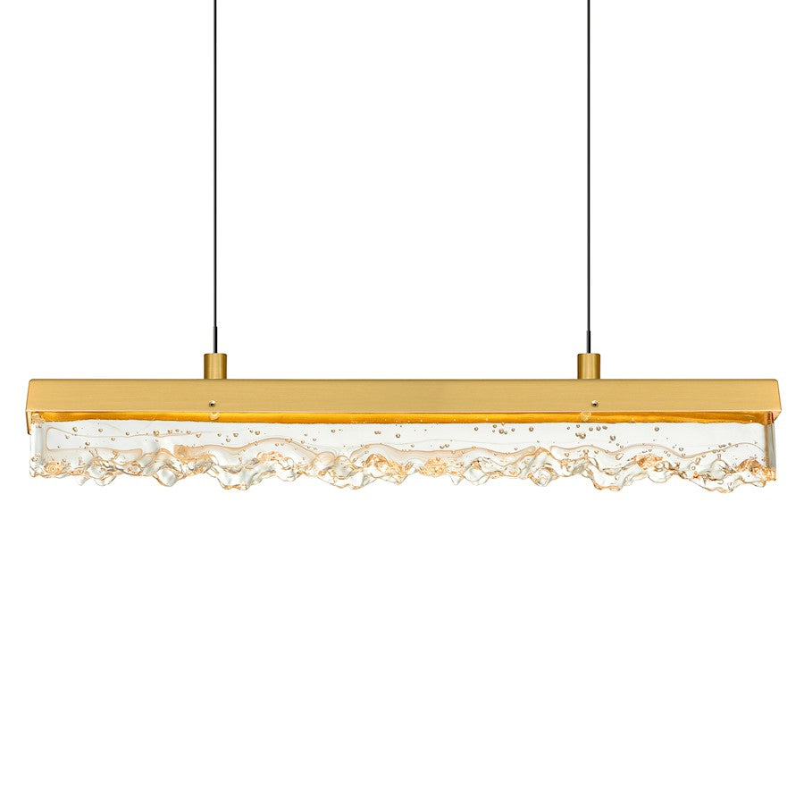 Stagger 48" Chandelier, Brass