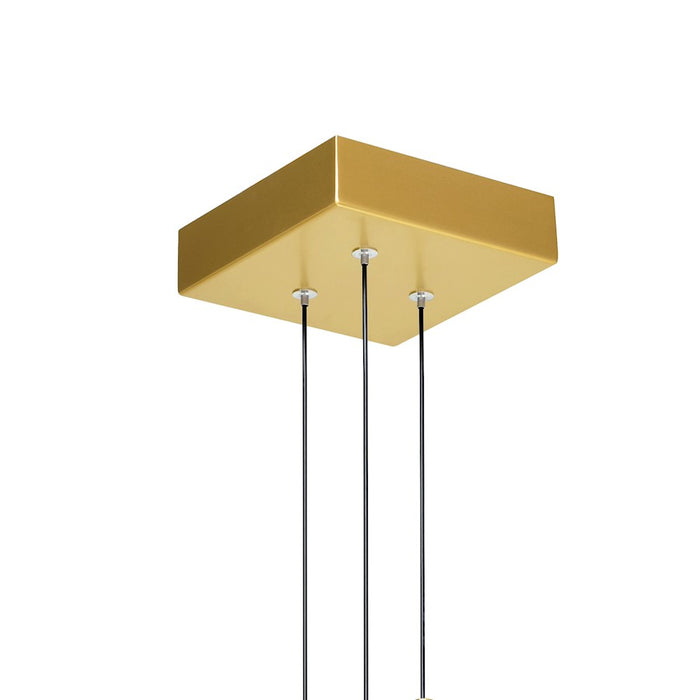 CWI Lighting Stagger Mini Pendant, Brass