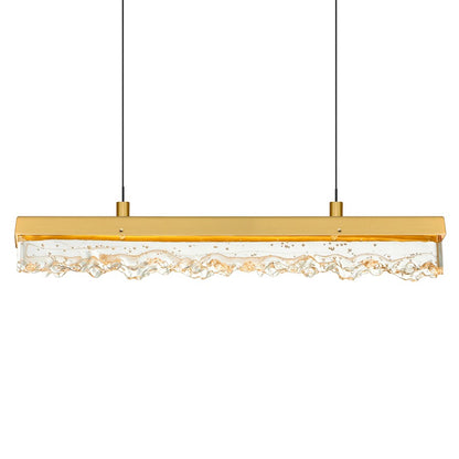 Stagger 60" Chandelier, Brass