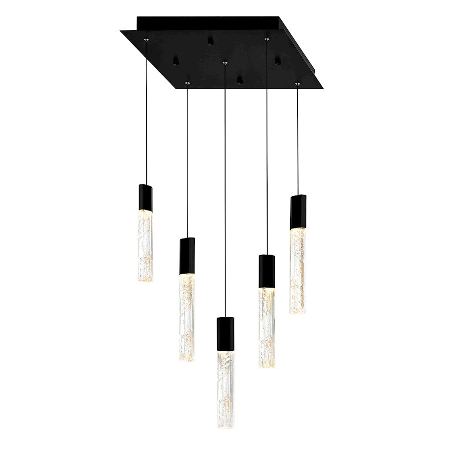 CWI Lighting Greta 12" Mini Pendant, Black - 1589P12-5-101