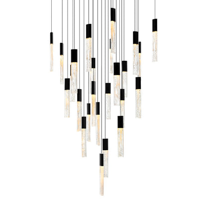 Greta 28" Chandelier, Black