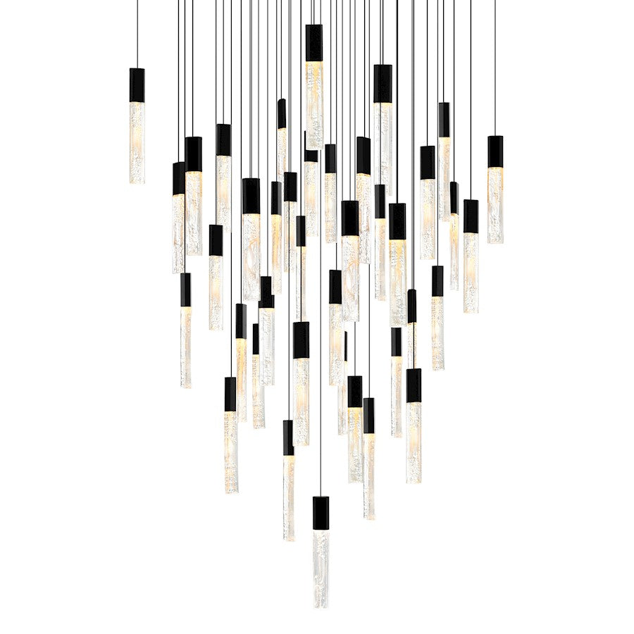 Greta 36" Chandelier, Black