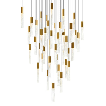 Greta 36" Chandelier, Brass