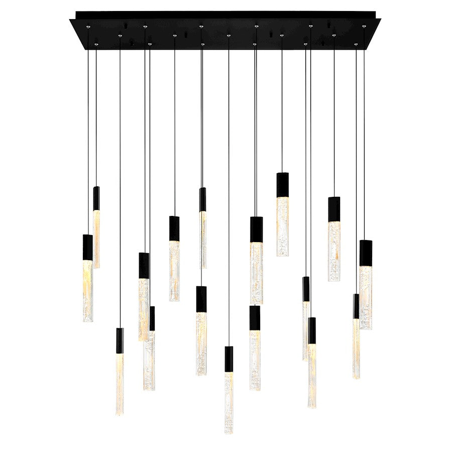 CWI Lighting Greta 48" Chandelier, Black - 1589P48-17-101-RC