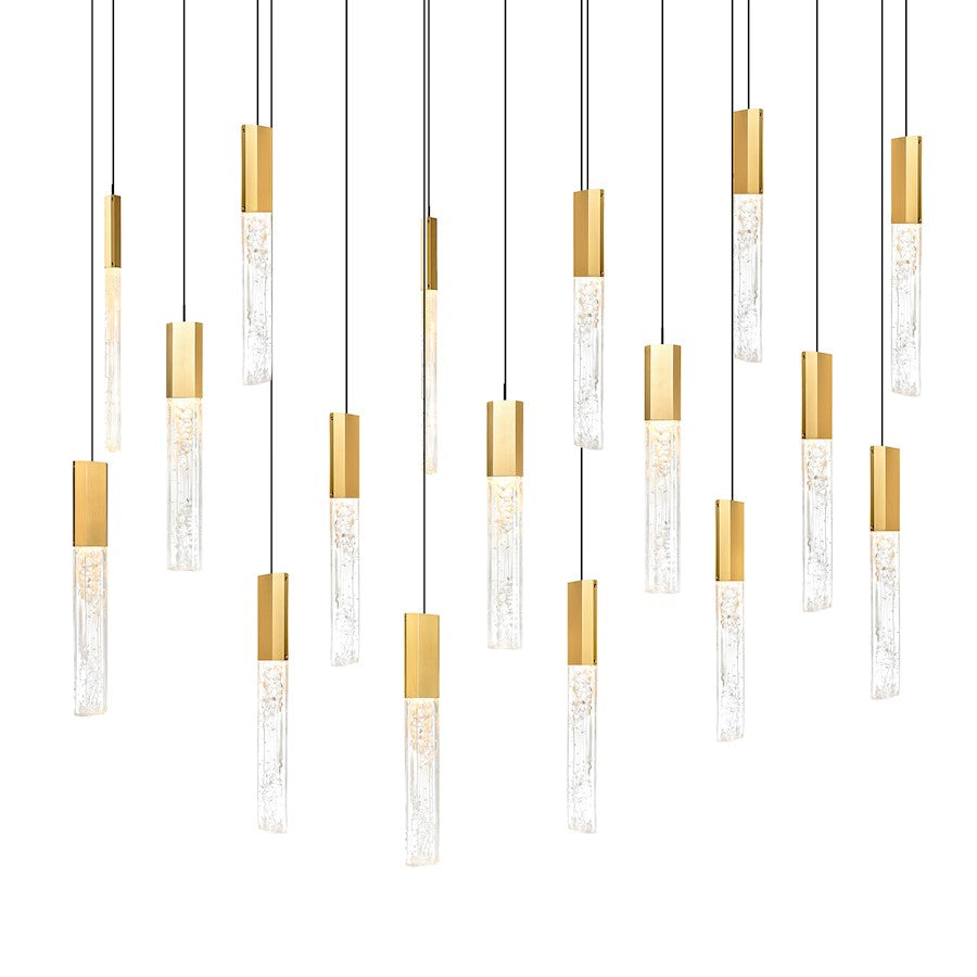 Greta 48" Chandelier, Brass