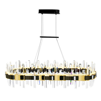 43" Chandelier, Pearl Black