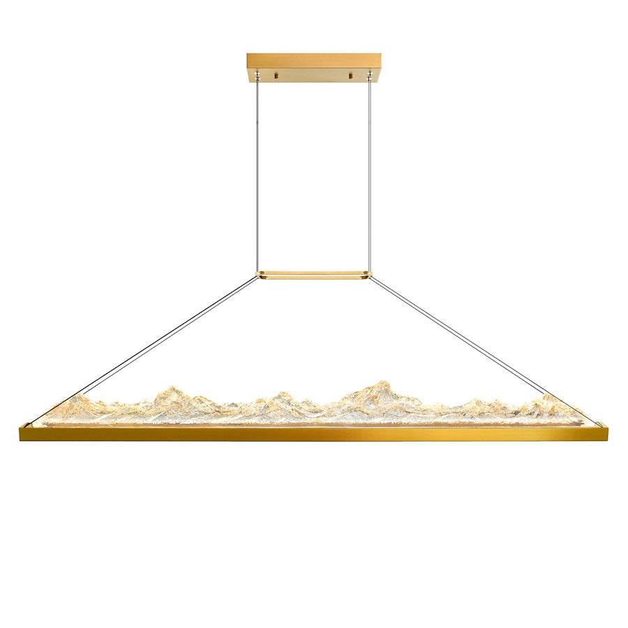 Himalayas 48" Chandelier, Brass