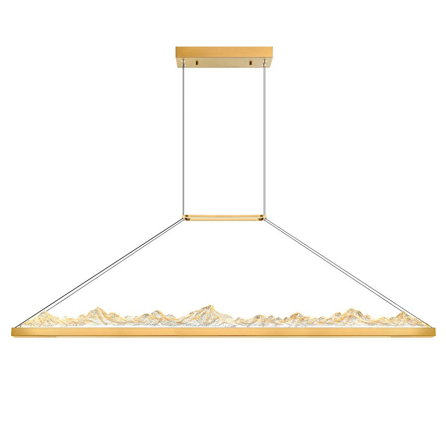 CWI Lighting Himalayas 62" Chandelier, Brass - 1601P62-624