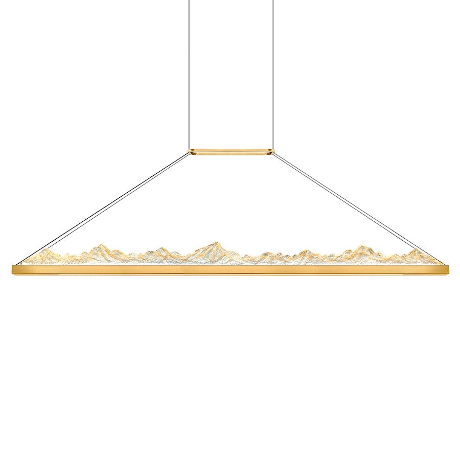 Himalayas 62" Chandelier, Brass