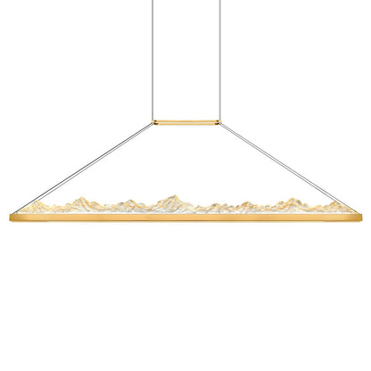 Himalayas 62" Chandelier, Brass