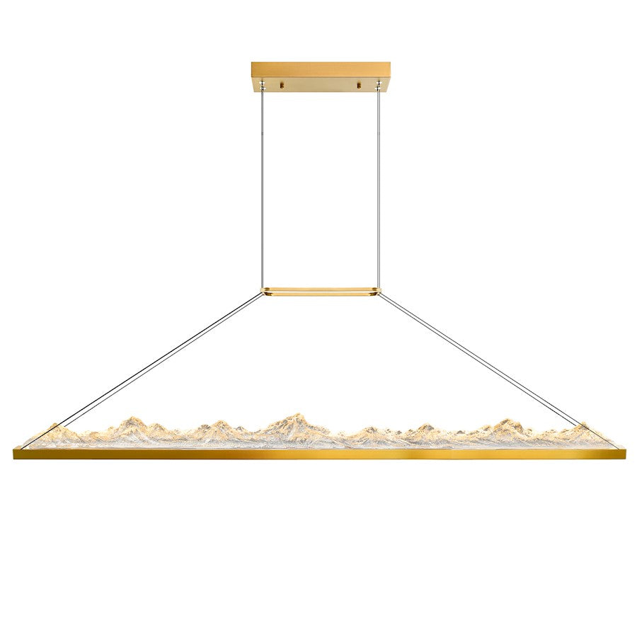 Himalayas 62" Chandelier, Brass