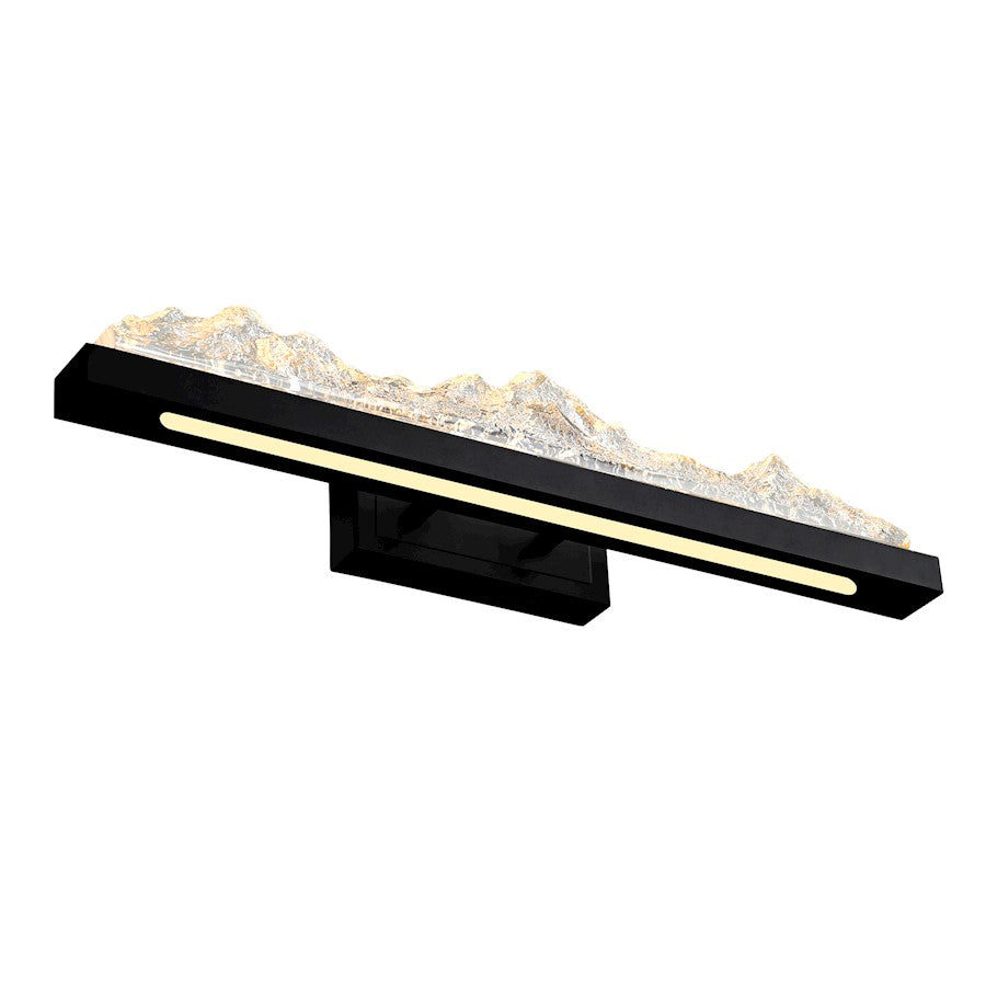 26" Bathroom Vanity Light, Black