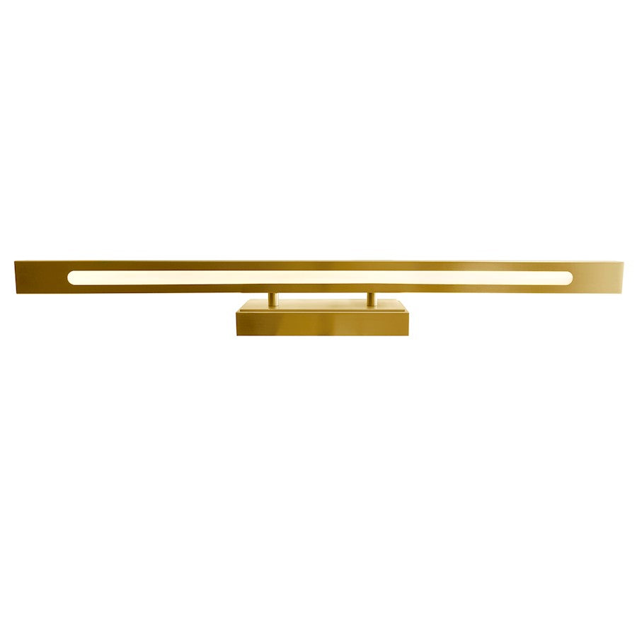 36" Bathroom Vanity Light, Brass