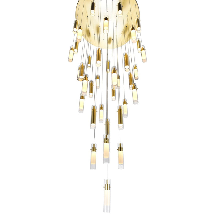 Olinda Chandelier, Satin Gold