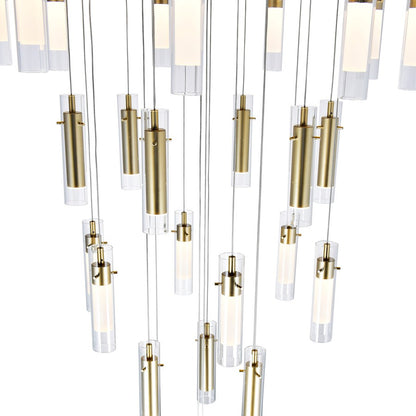 Olinda Chandelier, Satin Gold