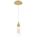 CWI Lighting Olinda Mini Pendant, Satin Gold/Clear - 1606P5-1-602