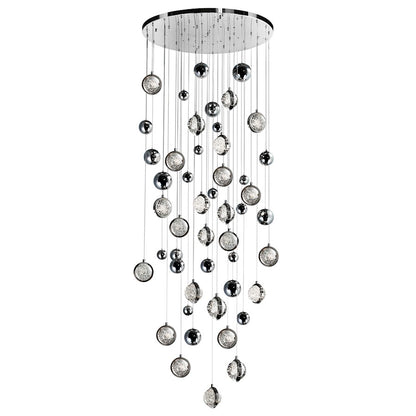 Salvador 32" Chandelier, Polished Nickel