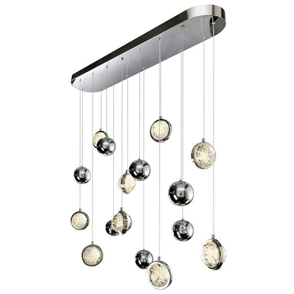 Salvador 40" Chandelier, Polished Nickel