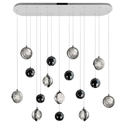 Salvador 40" Chandelier, Polished Nickel