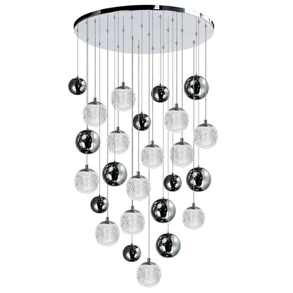 Siena 24" Chandelier, Chrome